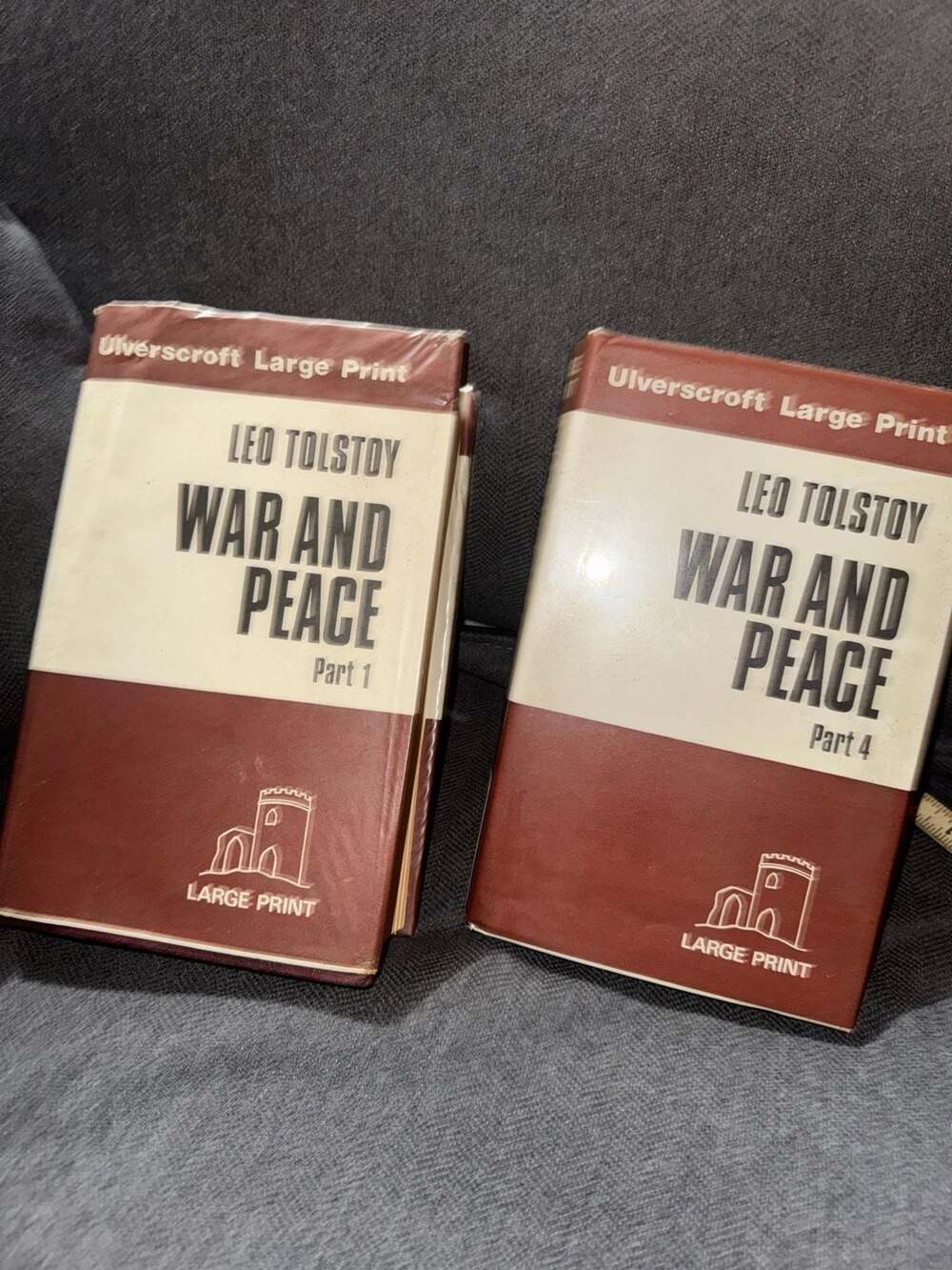 War and Peace by Leo Tolstoy, Large Print Edition, Part 1 and Part 4